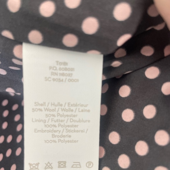 Boden coat NWT Holywell coat 6 gray with navy embroidery, classic gorgeous coat - Picture 3 of 11